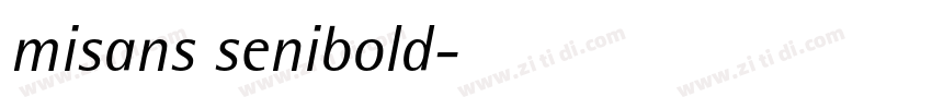 misans senibold字体转换
